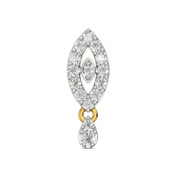 Drop Eye Moissanite Diamond Nosepin