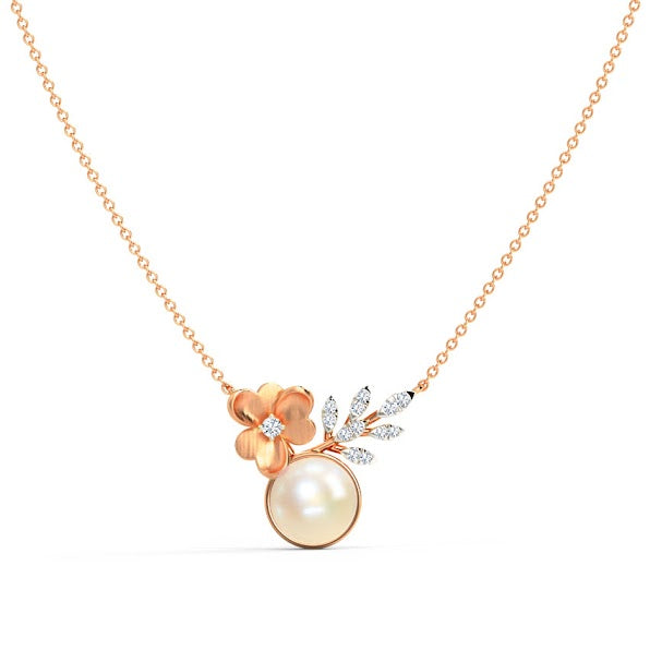 Blossom Flower Moissanite Diamond Necklace
