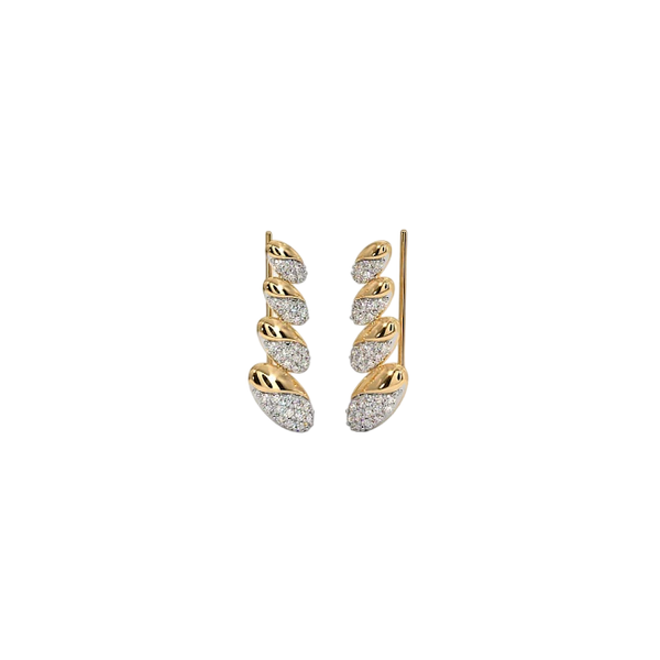 Aliza Quadruple Diamond Hoops Earrings