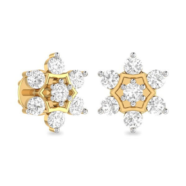 Milky Way Moissanite Diamond Studs Earrings