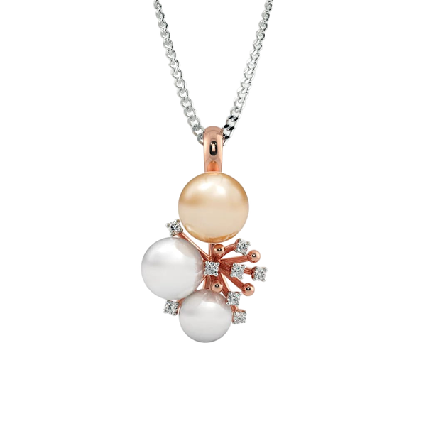 Laila Magistic Pearl Moissanite Diamond Pendant