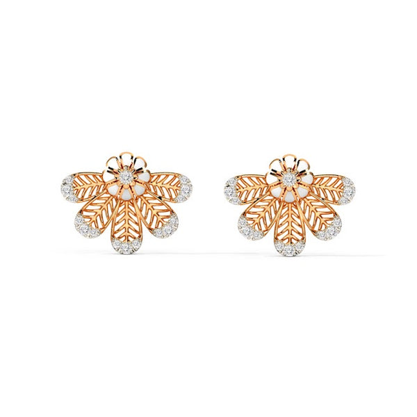 Passi Flora Moissanite Diamond Studs Earrings
