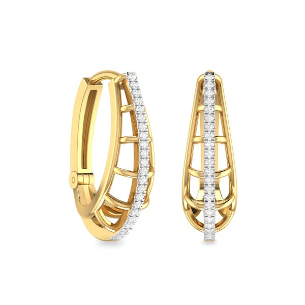Janece Moissanite Diamond Hoops Earrings