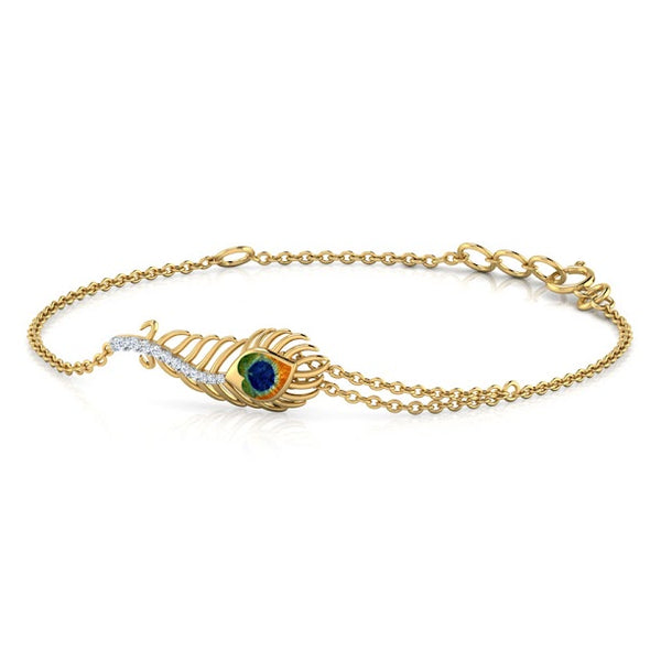 Mor Pankh Moissanite Diamond Bracelet
