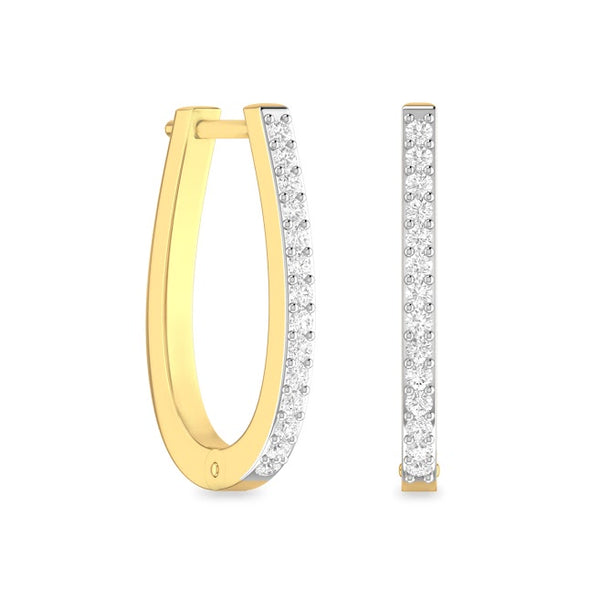 Chaya Moissanite Diamond Hoops Earrings
