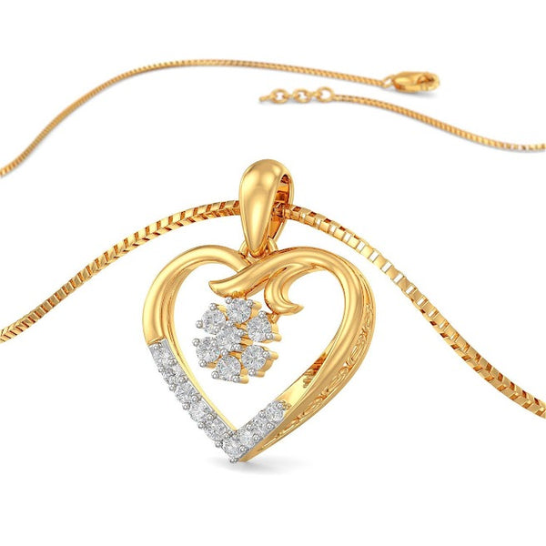Enrich Heart Moissanite Diamond Casual Pendant