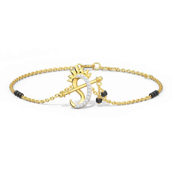 Ambika Moissanite Diamond Mangalsutra Cum Bracelet