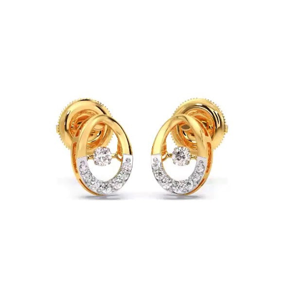 Oyuka Sparkle Moissanite Diamond Stud Earrings