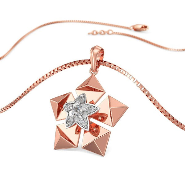 Star Pentagon Moissanite Diamond Casual Pendant