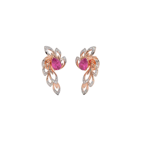 Ahava Moissanite Diamond Stud Earrings