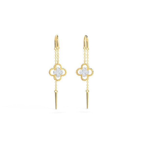 Julia Moissanite Diamond Sui Dhaga Earrings