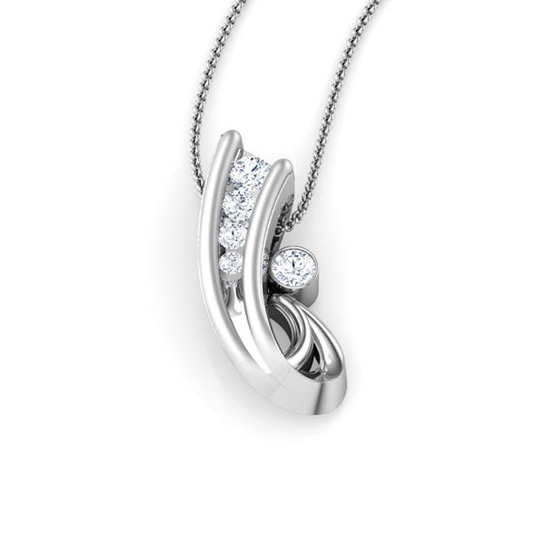 Zoe Leafy Moissanite Diamond Casual Pendant