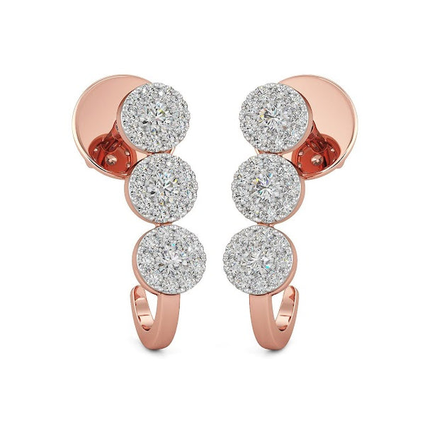 Moonshine Moissanite Diamond Studs Earrings