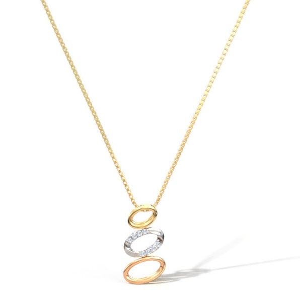 Elliptic Moissanite Diamond Necklace