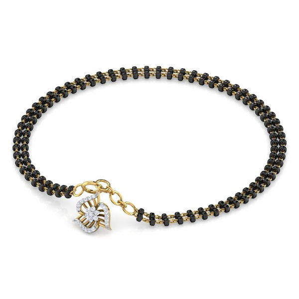Manasi Moissanite Diamond Mangalsutra Cum Bracelet