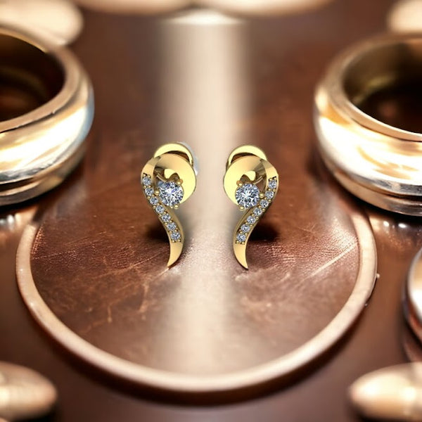 Ezra Stunning Moissanite Diamond Stud Earrings