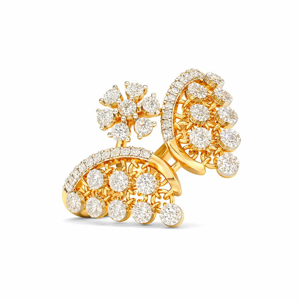 Omisha Moissanite Diamond Cocktail Ring