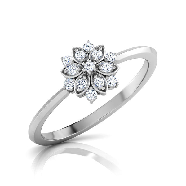 Isidora Floral Moissanite Diamond Engagement Ring
