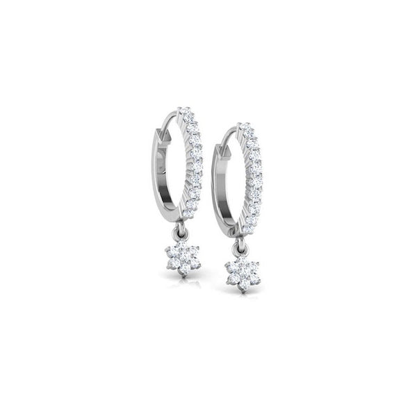 Ashira Moissanite Diamond Hoop Earrings
